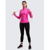 imageCRZ YOGA Butterluxe Womens Full Zip Workout Jackets Slim Fit Track Athletic Tops with Thumb HolesHibiscus Purple