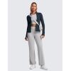 imageCRZ YOGA Butterluxe Womens Full Zip Workout Jackets Slim Fit Track Athletic Tops with Thumb HolesTrue Navy