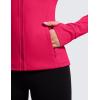 imageCRZ YOGA Butterluxe Womens Full Zip Workout Jackets Slim Fit Track Athletic Tops with Thumb HolesViva Magenta