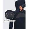 imageCRZ YOGA Butterluxe Womens Hooded Workout Jacket Athletic Running Zip Up with Back Mesh Vent and Thumb HolesTrue Navy