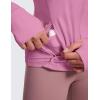 imageCRZ YOGA Butterluxe Womens Hooded Workout Jacket Athletic Running Zip Up with Back Mesh Vent and Thumb HolesVelvet Dust