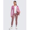 imageCRZ YOGA Butterluxe Womens Hooded Workout Jacket Athletic Running Zip Up with Back Mesh Vent and Thumb HolesVelvet Dust
