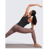 imageCRZ YOGA Butterluxe Womens Racerback Workout Tank Top with Built in Bra  Padded High Neck Yoga Athletic CamisoleBlack