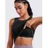 imageCRZ YOGA Butterluxe Womens Racerback Workout Tank Top with Built in Bra  Padded High Neck Yoga Athletic CamisoleDark Grey Camouflage 2