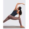 imageCRZ YOGA Butterluxe Womens Racerback Workout Tank Top with Built in Bra  Padded High Neck Yoga Athletic CamisoleTrue Navy