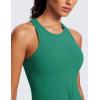 imageCRZ YOGA Butterluxe Womens Racerback Workout Tank Tops High Neck Sleeveless Camisole Athletic Gym ShirtsCascadia Green