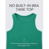 imageCRZ YOGA Butterluxe Womens Racerback Workout Tank Tops High Neck Sleeveless Camisole Athletic Gym ShirtsCascadia Green