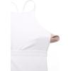 imageCRZ YOGA Butterluxe Womens Y Back Workout Crop Tank Top with Built in Bra  Padded Halter High Neck Yoga CamisoleWhite