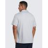 imageCRZ YOGA Cloud Jersey Mens Golf Polo Shirt Midweight Short Sleeve Soft Moisture Wicking Lounge Athletic Casual TShirtsPlatinum Grey