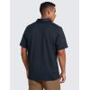 imageCRZ YOGA Cloud Jersey Mens Golf Polo Shirt Midweight Short Sleeve Soft Moisture Wicking Lounge Athletic Casual TShirtsTrue Navy