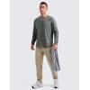 imageCRZ YOGA Cloud Jersey Mens Long Sleeve Shirts Breathable Casual Workout Crewneck TShirts Soft Basic TopsGrey Sage