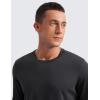 imageCRZ YOGA Cloud Jersey Mens Long Sleeve Shirts Breathable Casual Workout Crewneck TShirts Soft Basic TopsInk Gray