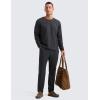 imageCRZ YOGA Cloud Jersey Mens Long Sleeve Shirts Breathable Casual Workout Crewneck TShirts Soft Basic TopsInk Gray