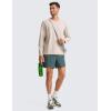 imageCRZ YOGA Cloud Jersey Mens Long Sleeve Shirts Breathable Casual Workout Crewneck TShirts Soft Basic TopsMojave Tan