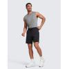 imageCRZ YOGA Cloud Jersey Mens Lounge Lightweight Sweat Shorts  7 Soft Breathable for Casual Workout with PocketsBlack