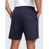 imageCRZ YOGA Cloud Jersey Mens Lounge Lightweight Sweat Shorts  7 Soft Breathable for Casual Workout with PocketsNavy