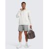 imageCRZ YOGA Cloud Jersey Mens Lounge Lightweight Sweat Shorts  7 Soft Breathable for Casual Workout with PocketsSterling