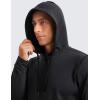 imageCRZ YOGA Cloud Jersey Mens Pullover Hoodie Casual Workout Long Sleeve Basic Hooded Sweatshirt with PocketBlack