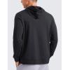 imageCRZ YOGA Cloud Jersey Mens Pullover Hoodie Casual Workout Long Sleeve Basic Hooded Sweatshirt with PocketInk Gray