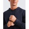 imageCRZ YOGA Cloud Jersey Mens Pullover Hoodie Casual Workout Long Sleeve Basic Hooded Sweatshirt with PocketNavy