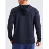 imageCRZ YOGA Cloud Jersey Mens Pullover Hoodie Casual Workout Long Sleeve Basic Hooded Sweatshirt with PocketNavy