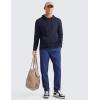 imageCRZ YOGA Cloud Jersey Mens Pullover Hoodie Casual Workout Long Sleeve Basic Hooded Sweatshirt with PocketNavy