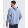 imageCRZ YOGA Cloud Jersey Mens Pullover Hoodie Casual Workout Long Sleeve Basic Hooded Sweatshirt with PocketSlate Blue