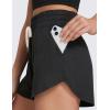 imageCRZ YOGA Cloud Jersey Sweat Shorts Women 3 High Waisted Dolphin for Casual Athletic Lounge with PocketsBlack