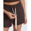 imageCRZ YOGA Cloud Jersey Sweat Shorts Women 3 High Waisted Dolphin for Casual Athletic Lounge with PocketsHot Fudge Brown