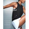 imageCRZ YOGA Cloudweight Crew Neck Workout Tanks Lightweight Athletic Gym Tops for Women Soft Basic Running Sleeveless ShirtsBlack