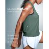 imageCRZ YOGA Cloudweight Crew Neck Workout Tanks Lightweight Athletic Gym Tops for Women Soft Basic Running Sleeveless ShirtsGraphite Green