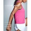 imageCRZ YOGA Cloudweight Crew Neck Workout Tanks Lightweight Athletic Gym Tops for Women Soft Basic Running Sleeveless ShirtsMagenta