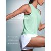 imageCRZ YOGA Cloudweight Crew Neck Workout Tanks Lightweight Athletic Gym Tops for Women Soft Basic Running Sleeveless ShirtsMint Moment