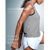 imageCRZ YOGA Cloudweight Crew Neck Workout Tanks Lightweight Athletic Gym Tops for Women Soft Basic Running Sleeveless ShirtsSilver Gray