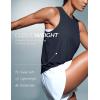 imageCRZ YOGA Cloudweight Crew Neck Workout Tanks Lightweight Athletic Gym Tops for Women Soft Basic Running Sleeveless ShirtsTrue Navy