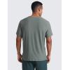 imageCRZ YOGA Cloudweight Mens Workout Comfy TShirts Lightweight Moisture Wicking Athletic Casual Short Sleeve Crew Neck ShirtGrey Sage