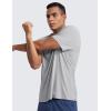 imageCRZ YOGA Cloudweight Mens Workout Comfy TShirts Lightweight Moisture Wicking Athletic Casual Short Sleeve Crew Neck ShirtSilver Gray