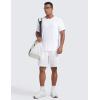 imageCRZ YOGA Cloudweight Mens Workout Comfy TShirts Lightweight Moisture Wicking Athletic Casual Short Sleeve Crew Neck ShirtWhite
