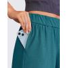 imageCRZ YOGA Comfy Ribbed Sweat Shorts for Women High Waisted Lyocell for Casual Lounge Athletic Jersey with PocketsBorealis Green
