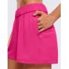 imageCRZ YOGA Comfy Ribbed Sweat Shorts for Women High Waisted Lyocell for Casual Lounge Athletic Jersey with PocketsGranita Pink