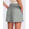 imageCRZ YOGA Comfy Ribbed Sweat Shorts for Women High Waisted Lyocell for Casual Lounge Athletic Jersey with PocketsSterling
