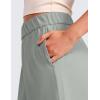 imageCRZ YOGA Comfy Ribbed Sweat Shorts for Women High Waisted Lyocell for Casual Lounge Athletic Jersey with PocketsSterling