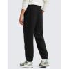 imageCRZ YOGA Cotton Fleece Sweatpants for Men 32quot Loosed Fit Lounge Casual Elastic Bottom Sweat Pants with Zipper PocketsBlack