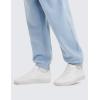 imageCRZ YOGA Cotton Fleece Sweatpants for Men 32quot Loosed Fit Lounge Casual Elastic Bottom Sweat Pants with Zipper PocketsCambric Blue