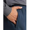 imageCRZ YOGA Cotton Fleece Sweatpants for Men 32quot Loosed Fit Lounge Casual Elastic Bottom Sweat Pants with Zipper PocketsInk Blue