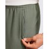 imageCRZ YOGA Cotton Fleece Sweatpants for Men 32quot Loosed Fit Lounge Casual Elastic Bottom Sweat Pants with Zipper PocketsLight Army Green
