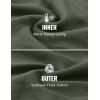 imageCRZ YOGA Cotton Fleece Sweatpants for Men 32quot Loosed Fit Lounge Casual Elastic Bottom Sweat Pants with Zipper PocketsLight Army Green