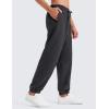 imageCRZ YOGA Cotton Fleece Sweatpants for Men 32quot Loosed Fit Lounge Casual Elastic Bottom Sweat Pants with Zipper PocketsMysterious Grey