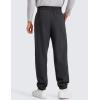 imageCRZ YOGA Cotton Fleece Sweatpants for Men 32quot Loosed Fit Lounge Casual Elastic Bottom Sweat Pants with Zipper PocketsMysterious Grey