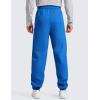 imageCRZ YOGA Cotton Fleece Sweatpants for Men 32quot Loosed Fit Lounge Casual Elastic Bottom Sweat Pants with Zipper PocketsSparkle Blue